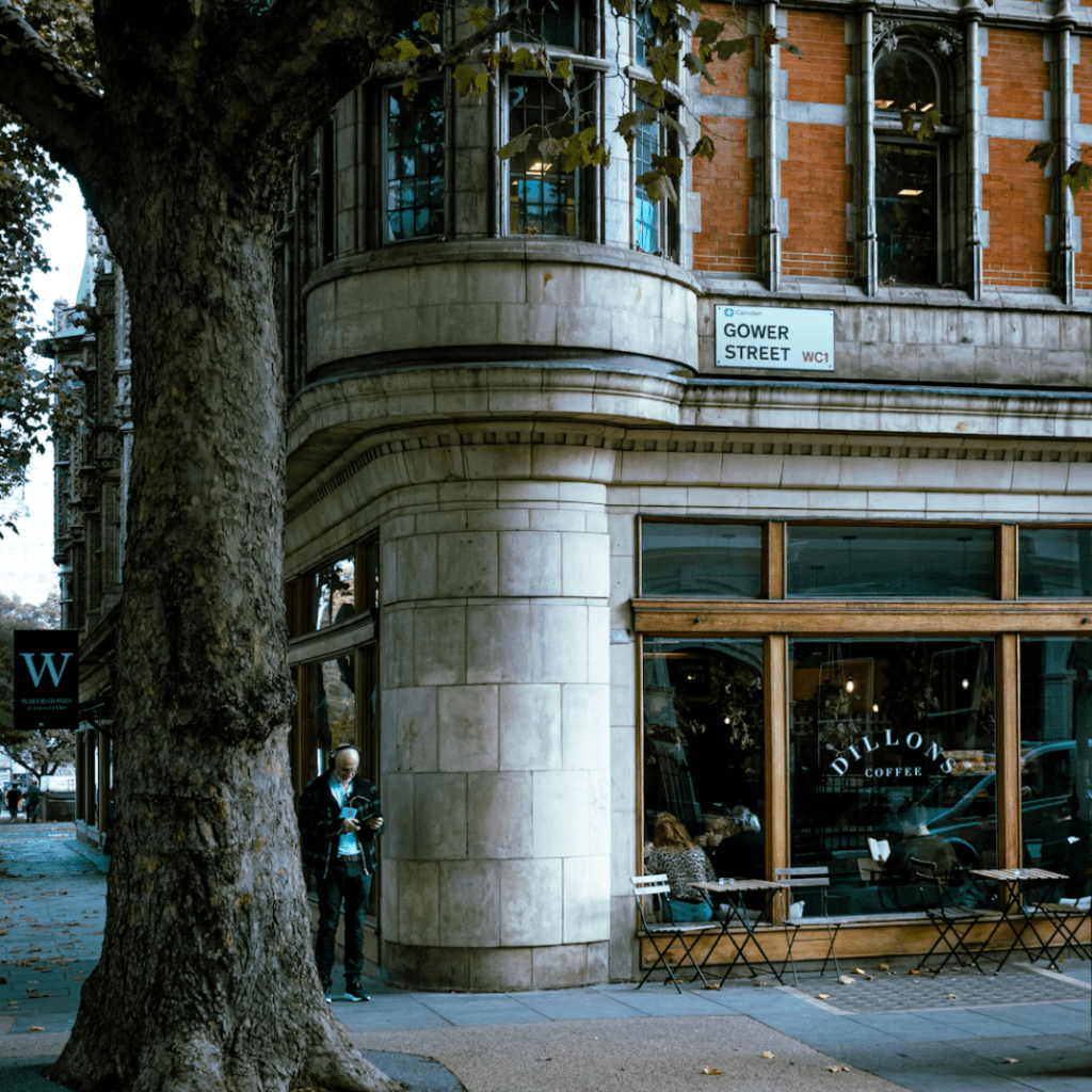 Dillons Coffee, Gower St, London. Waterstones Gower St.